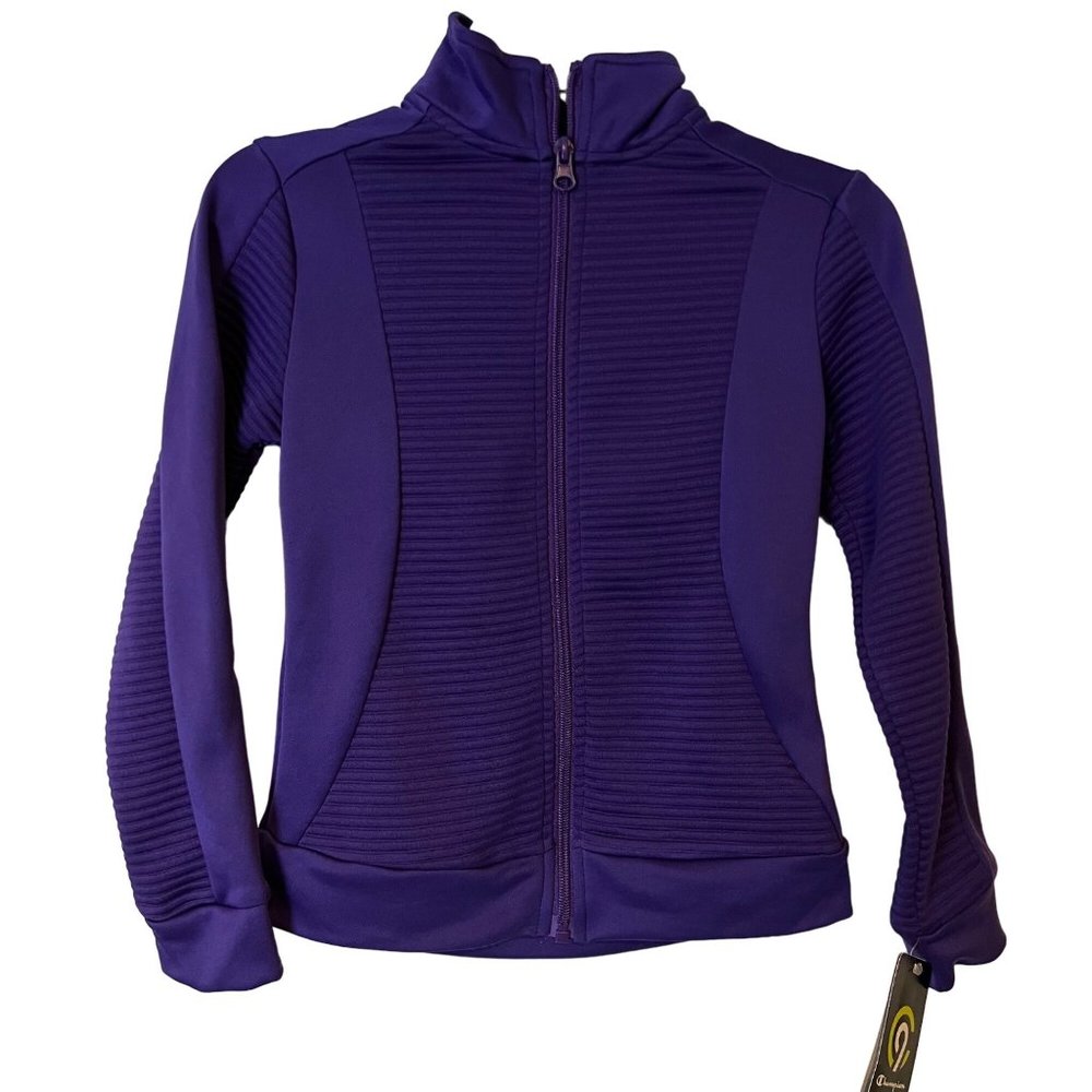 NEW C9 Champion Active Jacket Full Zip Purple Wicking Stretch Girls Size Small 6